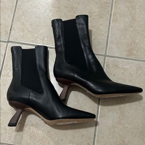 Sam Edelman Sammie Ankle Leather Boots Women’s 9 Black Leather